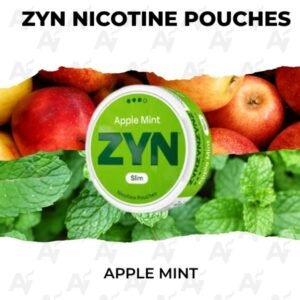 buy zyn australia apple mint 9mg can | Can of ZYN Apple Mint 9mg slim strong nicotine pouches available to buy in Australia.
