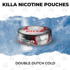 Can of KILLA Nicotine Pouches Double Dutch Cold 16mg extra strong icy mint flavor | killa nicotine pouches double dutch cold 16mg australia.jpg
