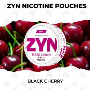 zyn black cherry 14mg nicotine | Can of Zyn Black Cherry 14mg medium strength tobacco-free nicotine pouches available for delivery in Sydney. pouches sydney.jpg