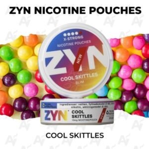 Can of ZYN Nicotine Pouches Cool Skittles 15mg extra strong fruity candy flavor | zyn nicotine pouches cool skittles 15mg australia.jpg