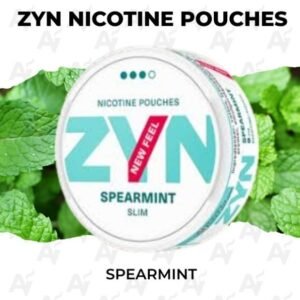 Zyn Spearmint nicotine pouches can in 6mg 9mg and 14mg options available for delivery in Brisbane Queensland | zyn spearmint nicotine pouches brisbane can.jpg