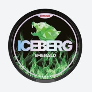 Can of Iceberg Emerald 35mg green apple lime nicotine pouches Australia | iceberg emerald 35mg can australia.jpg