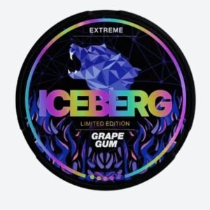 Can of Iceberg Extreme Grape Gum 35mg nicotine pouches Australia | iceberg extreme grape gum 35mg can australia.jpg