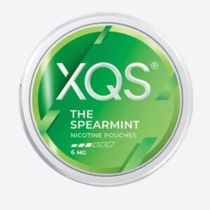 Can of XQS The Spearmint 6mg all-white nicotine pouches for Australian buyers |xqs the spearmint 6mg can australia.jpg