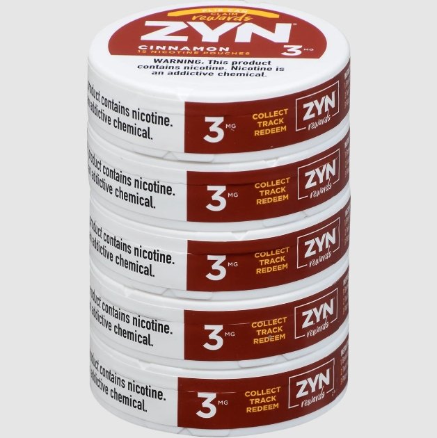 ZYN Cinnamon 3mg Nicotine Pouches Front View Can of ZYN Cinnamon 3mg nicotine pouches on display for Australian online shop |zyn cinnamon 3mg nicotine pouches australia front (2)